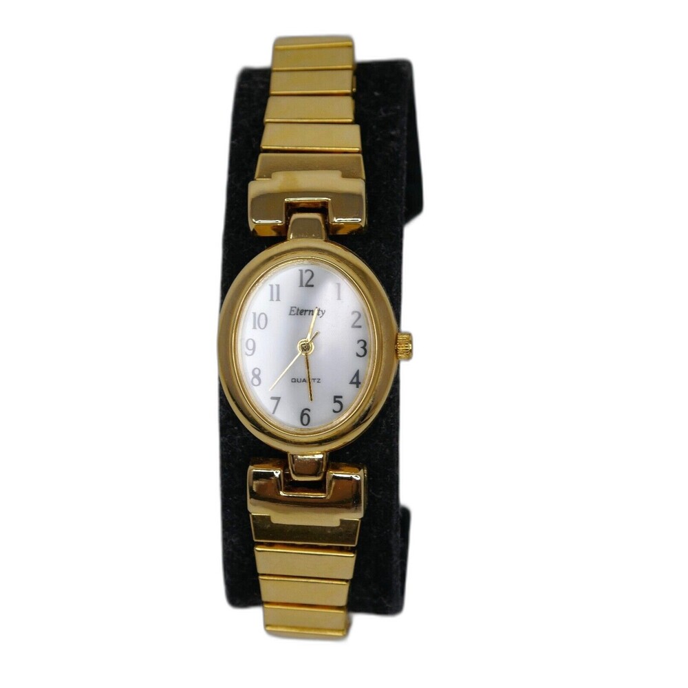 Eternity Gold Tone Stretch Band Women's Quartz Watch UNTESTED